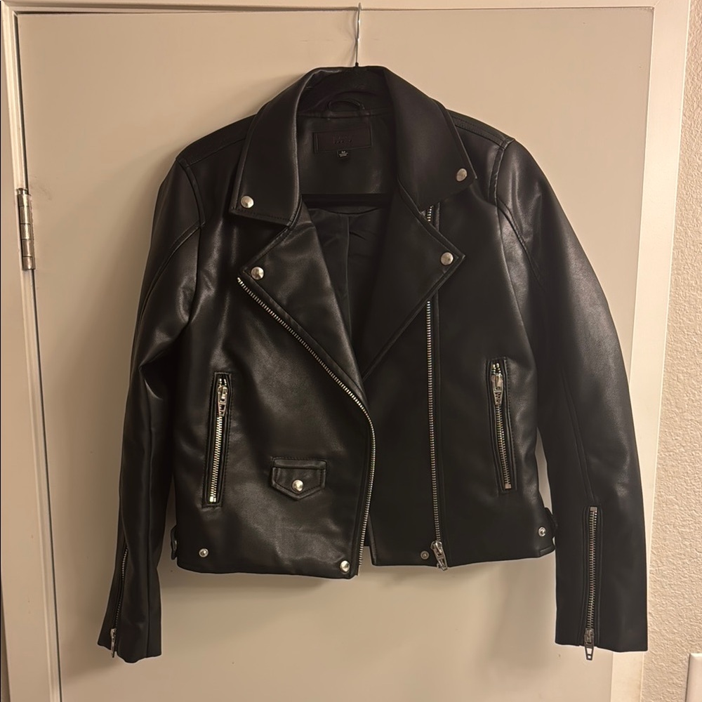 Black Faux Leather Jacket